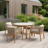 ai-miljoe-1-terracina-havem-bels-t-med-ben-i-akacietr-hvid-bordplade-inkl-beige-hynder-fra-house-nordic-spisebord-4-spisebordsstole-194674 Terracina Havemøbelsæt med Ben i Akacietræ & Hvid Bordplade inkl. Beige Hynder fra House Nordic | Spisebord + 4 Spisebordsstole - Billede 1
