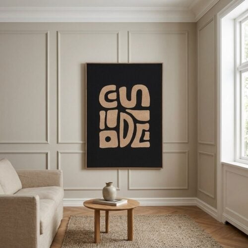 Tine Tufted Vægdekoration i Natur fra House Nordic | 50x70x2.5cm - Billede 1