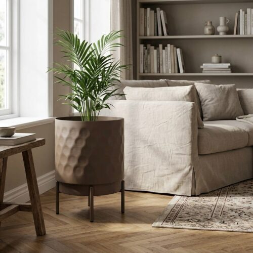 Urtepotte i Stål Brun Ø21xH26cm fra House Nordic - Billede 1