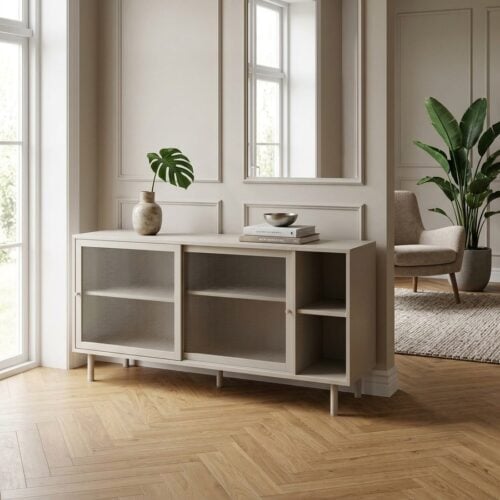 Veep Skænk i Greige Metal fra Unique Furniture | B160xH75xD47cm - Billede 1