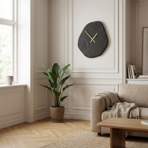 Vienna Vægur i Sort Cement fra House Nordic | B38xH45cm - Billede 1