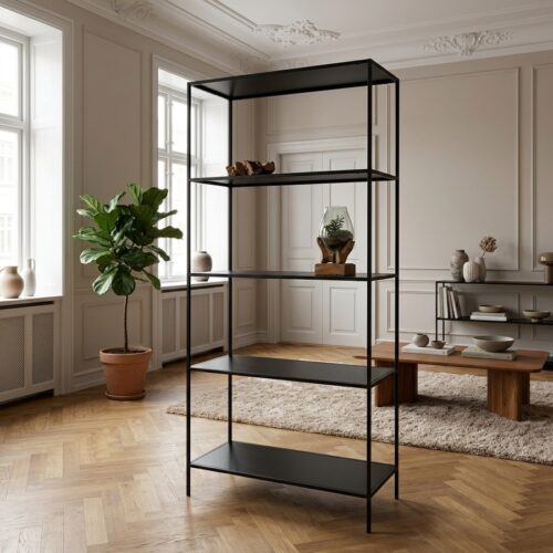 Vita Reol i Sort fra House Nordic | 36x80x170cm - Billede 1
