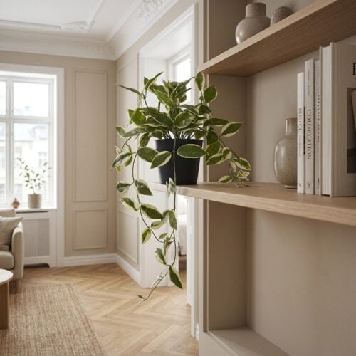Voksblomst - Kunstig Plante i Grøn Fra House Nordic | PE Plastik - H:33 cm - Billede 1