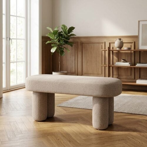Weston Bænk i Sand fra House Nordic | L95xB36xH45cm - Billede 1