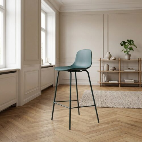 Whitby Counterstol i Petrol Stål fra Unique Furniture | B47xD45xH92,5cm - Billede 1