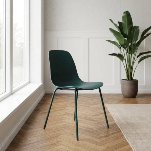 Whitby Spisebordsstol i Petrol Stål fra Unique Furniture | B50xH84xD50cm - Billede 1