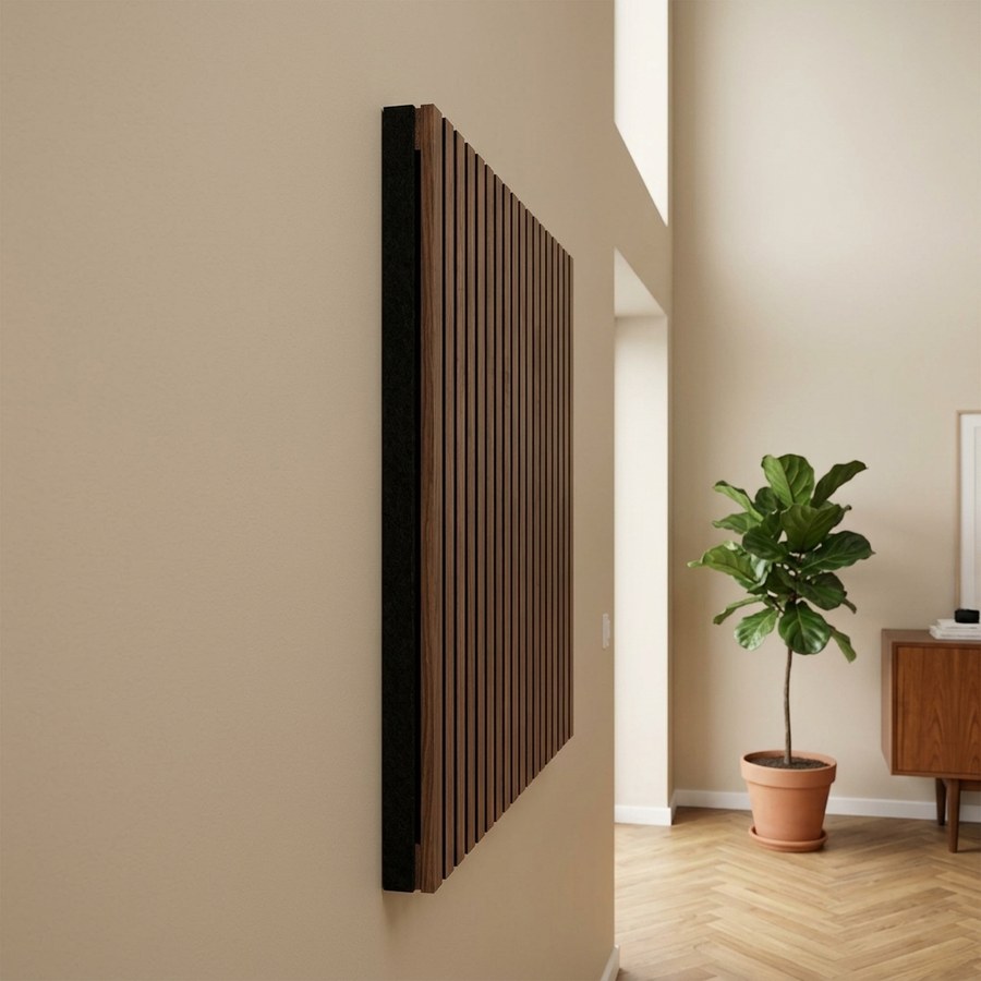 Akustikpanel i Valnødlook Fra House Nordic | MDF - 52x52x2 cm - Billede 2