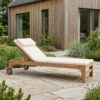 Andorra Solvogn i Teak og Bomuld fra House Nordic | L200xB62xH30cm ( med Solvognshynde) - Billede 2