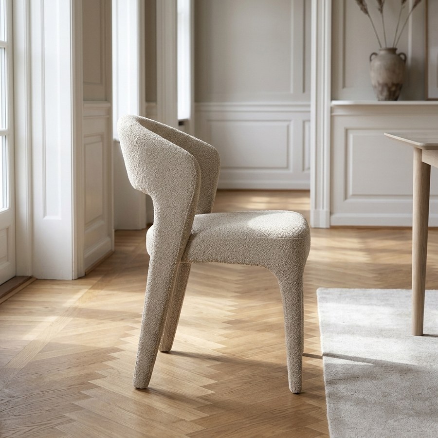 Belmont Spisebordsstol i Sand fra House Nordic | 57x61x79cm - Billede 2