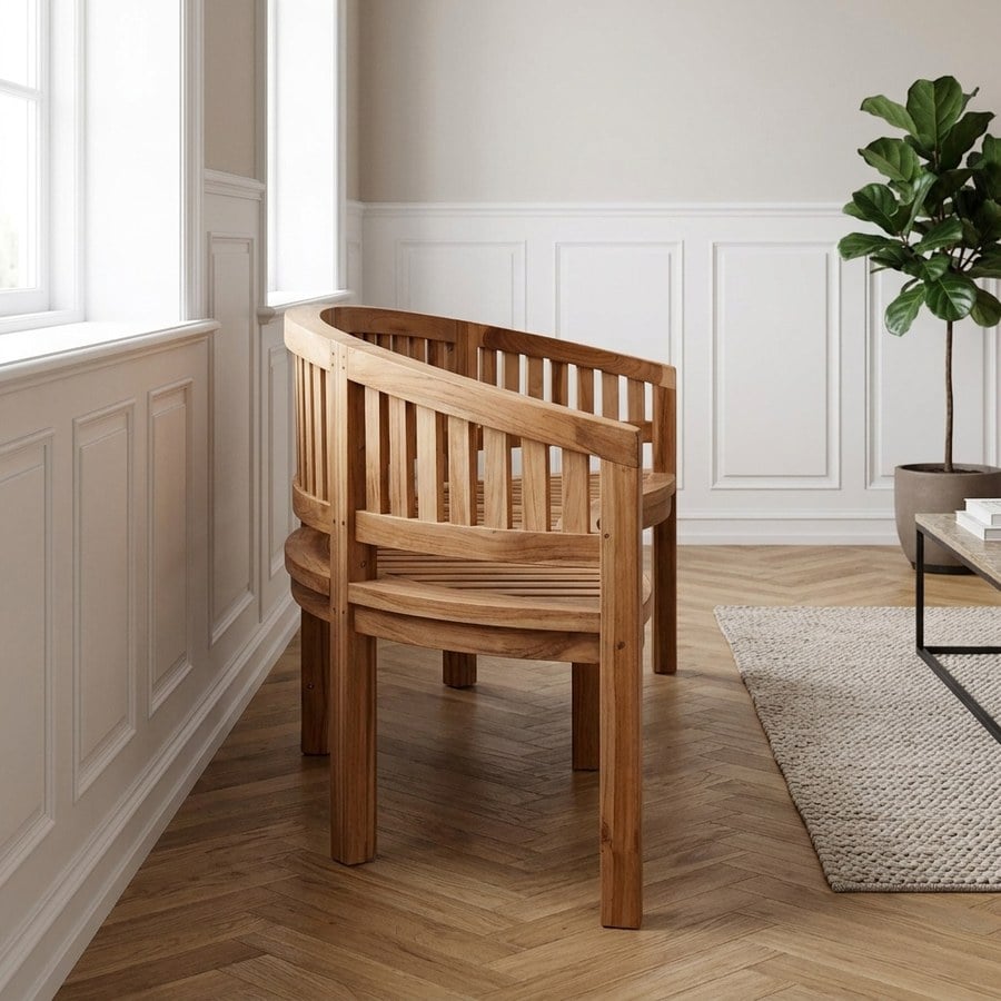 Boca Banan Bænk i Massiv Teaktræ fra House Nordic | 60x150x85 - Billede 2