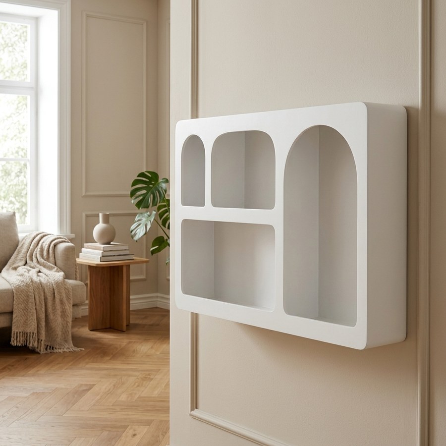 ai-miljoe-2-bryne-v-ghylde-i-hvid-fra-house-nordic-mdf-40x13x60-cm-187278 Bryne Væghylde i Hvid Fra House Nordic | MDF - 40x13x60 cm - Billede 2