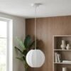 Coventry Pendel i Hvid Resin og Metal fra House Nordic | Ø25xH22cm - Billede 2