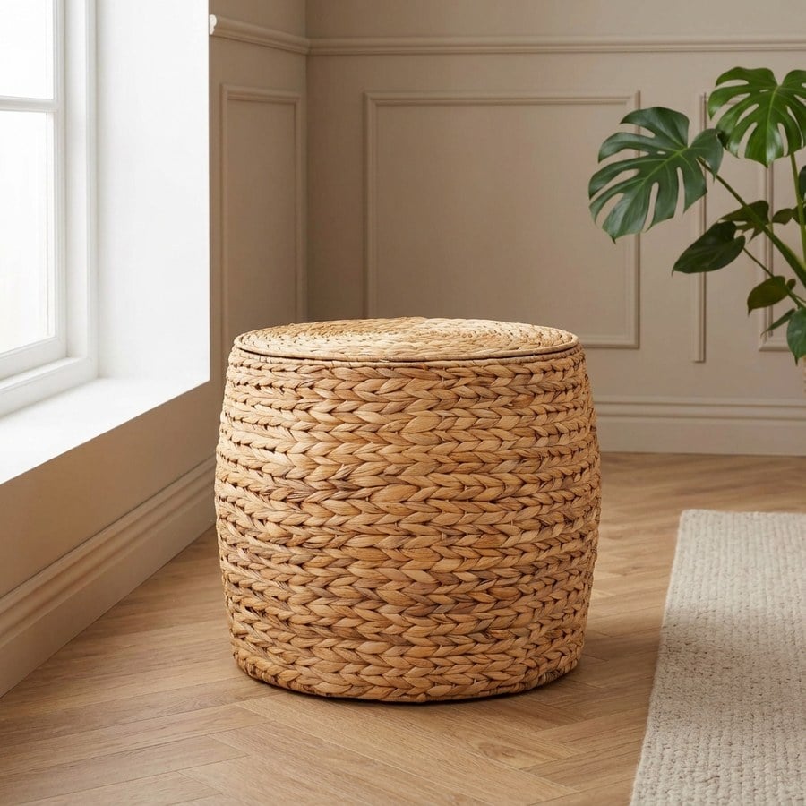 Delia hjørnebord i natur vandhyacinth fra House Nordic | H34 Ø43 cm - Billede 2