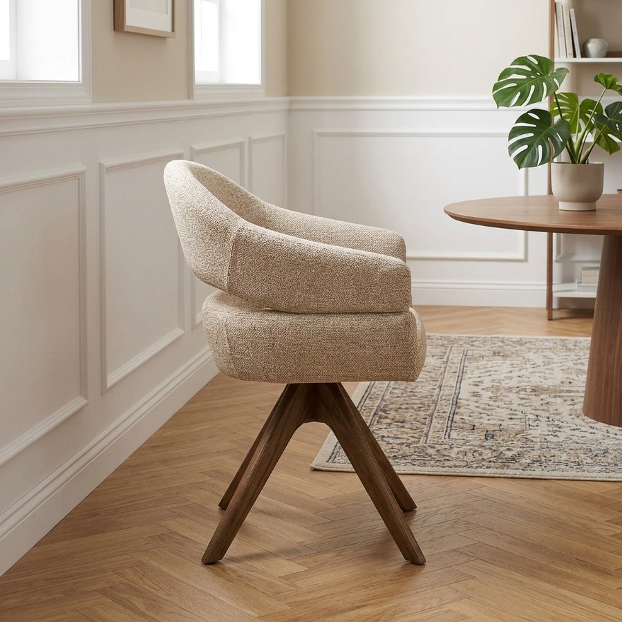 Dover Spisebordsstol i Natur fra House Nordic | 58x61x83cm - Billede 2