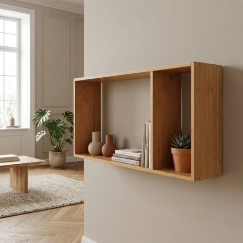 Ember Væghylde i Bambus Fra House Nordic | 70x15x35,5 cm - Billede 2