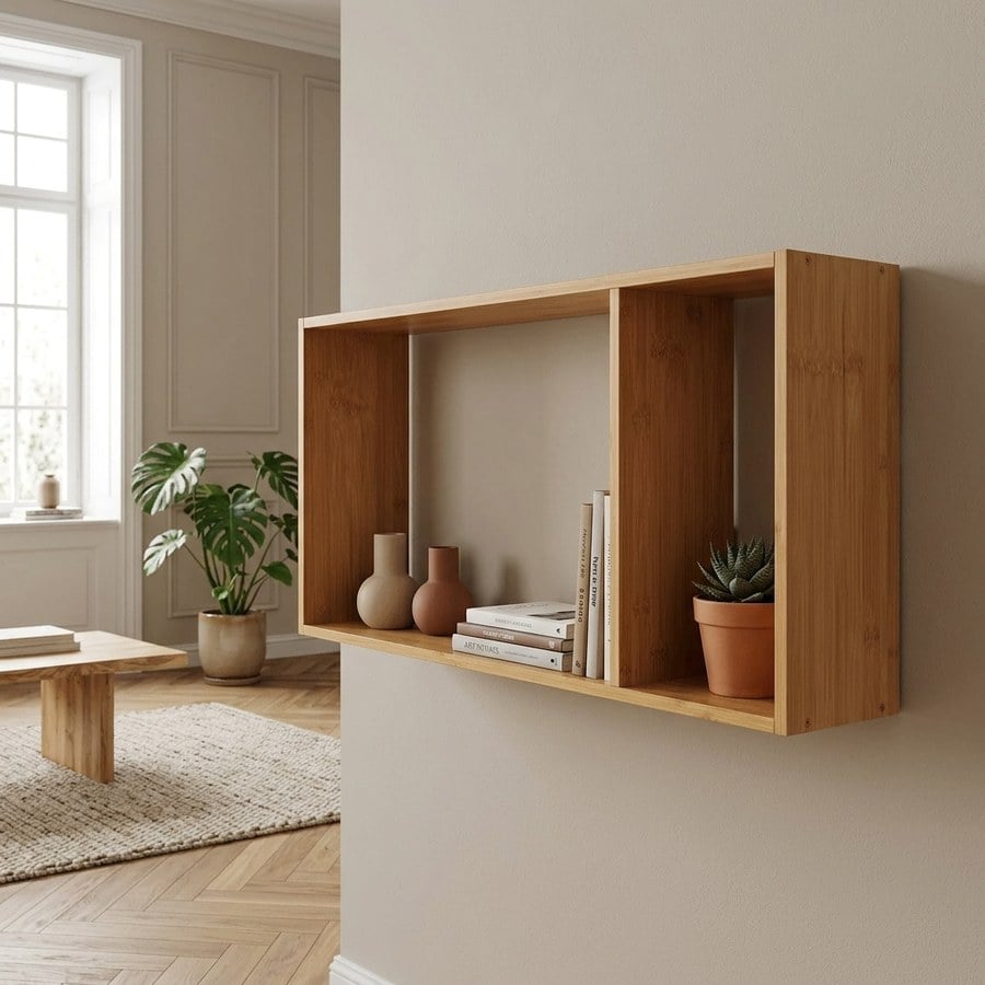 Ember Væghylde i Bambus Fra House Nordic | 70x15x35,5 cm - Billede 2