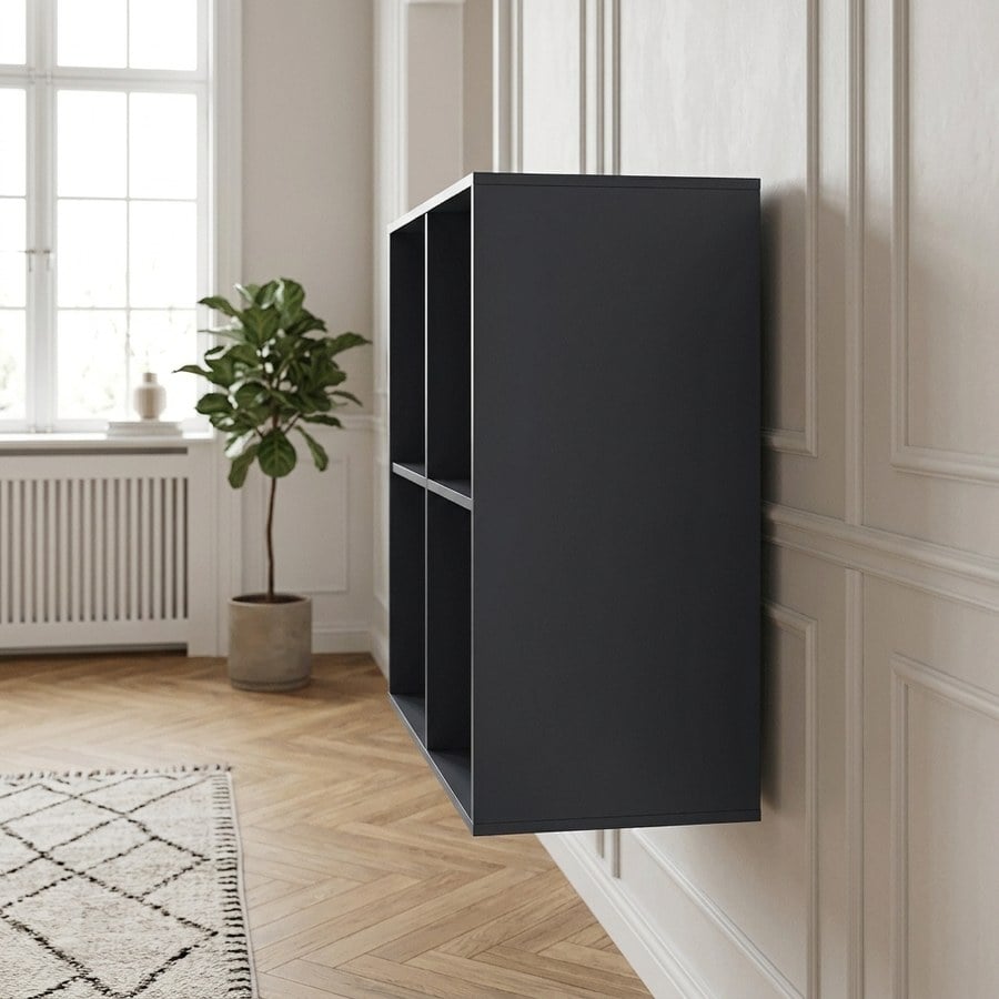 Horne Væghylde i Mørkegrå Fra House Nordic | MDF - 69x30x69 cm - Billede 2
