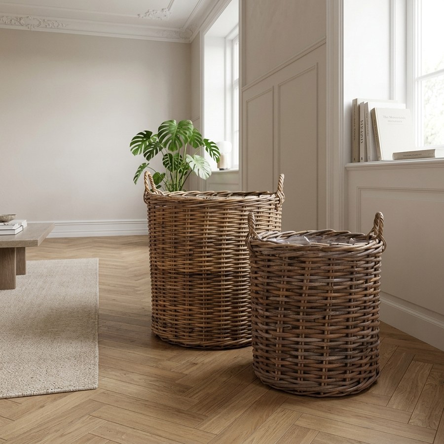 ai-miljoe-2-indo-kurve-i-naturflet-fra-house-nordic-40x48-50x58-cm-164939 Indo kurve i Naturflet fra House Nordic | Ø40x48+Ø50x58 cm - Billede 2