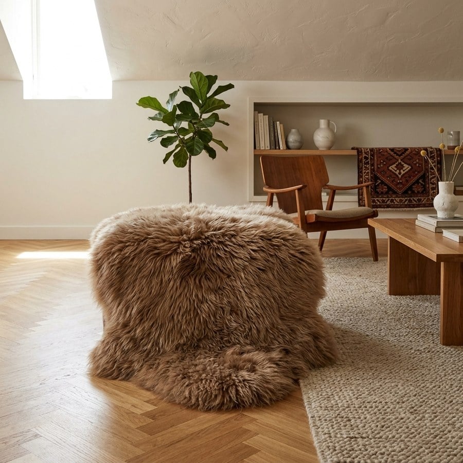 Lammeskind i Lysebrun fra House Nordic | 50x85x5cm - Billede 2