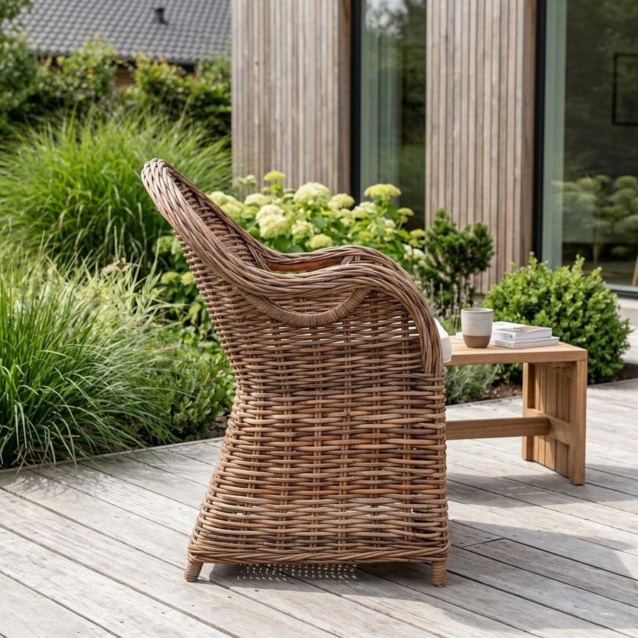 Larisa Havestol i Naturflet Fra House Nordic + Gratis Hynde 56x64x88 cm - Billede 2
