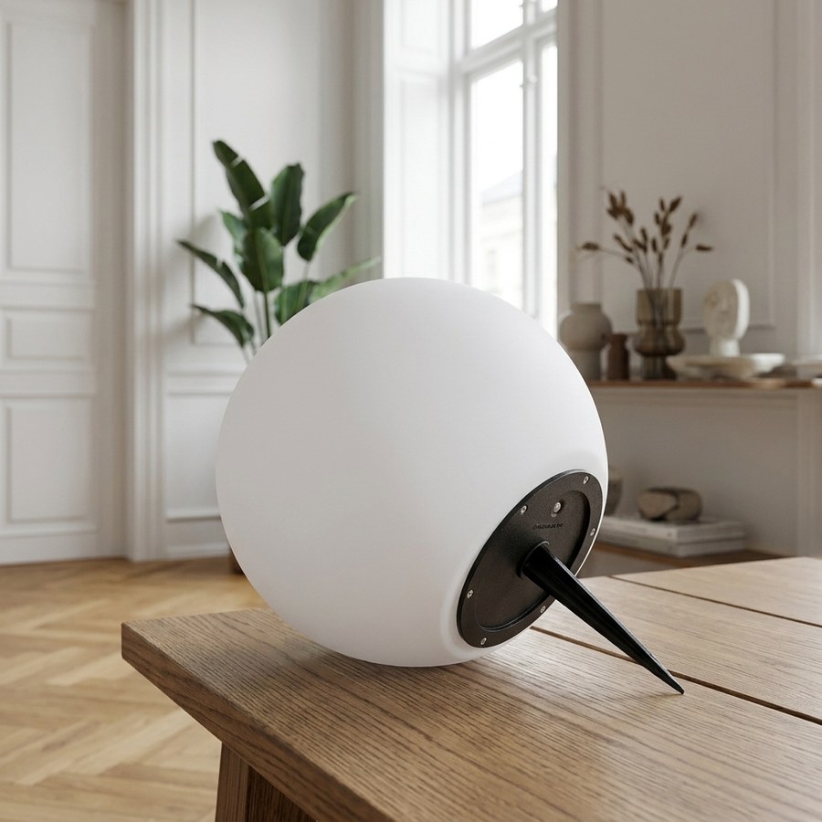 Lifton Genopladelig LED Lampe i Hvid med Integreret Solcelle fra House Nordic | Ø25cm - Billede 2
