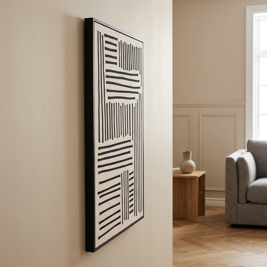 Lipari Lærredsprint i Sort/beige Fra House Nordic | 60x90 cm - Billede 2