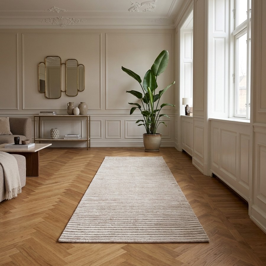 Mango Løber i Råhvid Fra House Nordic | Håndtuftet - 80x180 cm - Billede 2
