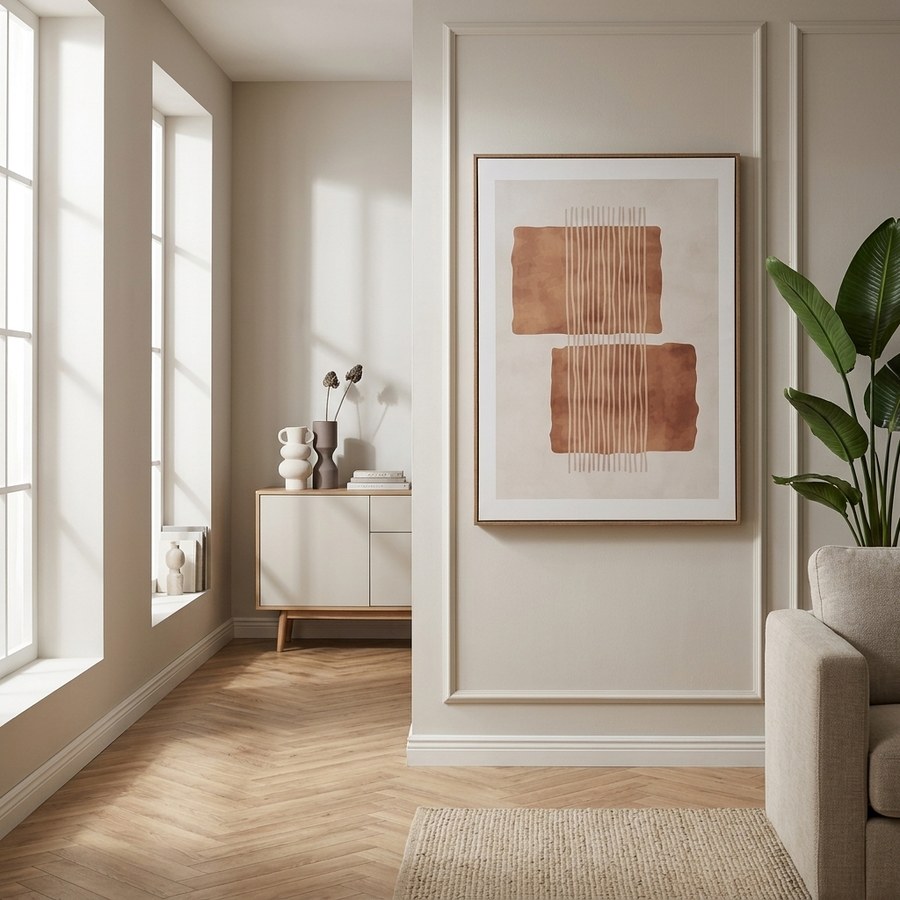 ai-miljoe-2-mina-l-rredsprint-i-beige-brun-fra-house-nordic-50x70cm-222667 Mina Lærredsprint i Beige/Brun fra House Nordic | 50x70cm - Billede 2