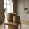 ai-miljoe-2-moro-kurve-af-naturfarvet-rattan-s-t-af-2-fra-house-nordic-29-39xh25-35cm-194473 Moro Kurve af Naturfarvet Rattan | Sæt af 2 fra House Nordic | Ø29/39xH25/35cm - Billede 2