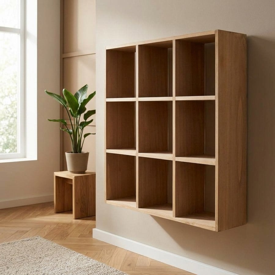 ai-miljoe-2-moss-v-ghylde-s-ttekasse-i-natur-fyrretr-fra-house-nordic-l10xb46xh46-cm-218132 Moss Væghylde/ Sættekasse i Natur Fyrretræ fra House Nordic | L10xB46xH46 cm - Billede 2