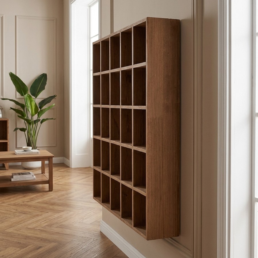 ai-miljoe-2-moss-v-ghylde-s-ttekasse-med-sm-rum-i-massiv-fyrretr-fra-house-nordic-44x10x63-cm-187245 Moss Væghylde/ Sættekasse med små rum i Massiv Fyrretræ Fra House Nordic | 44x10x63 cm - Billede 2