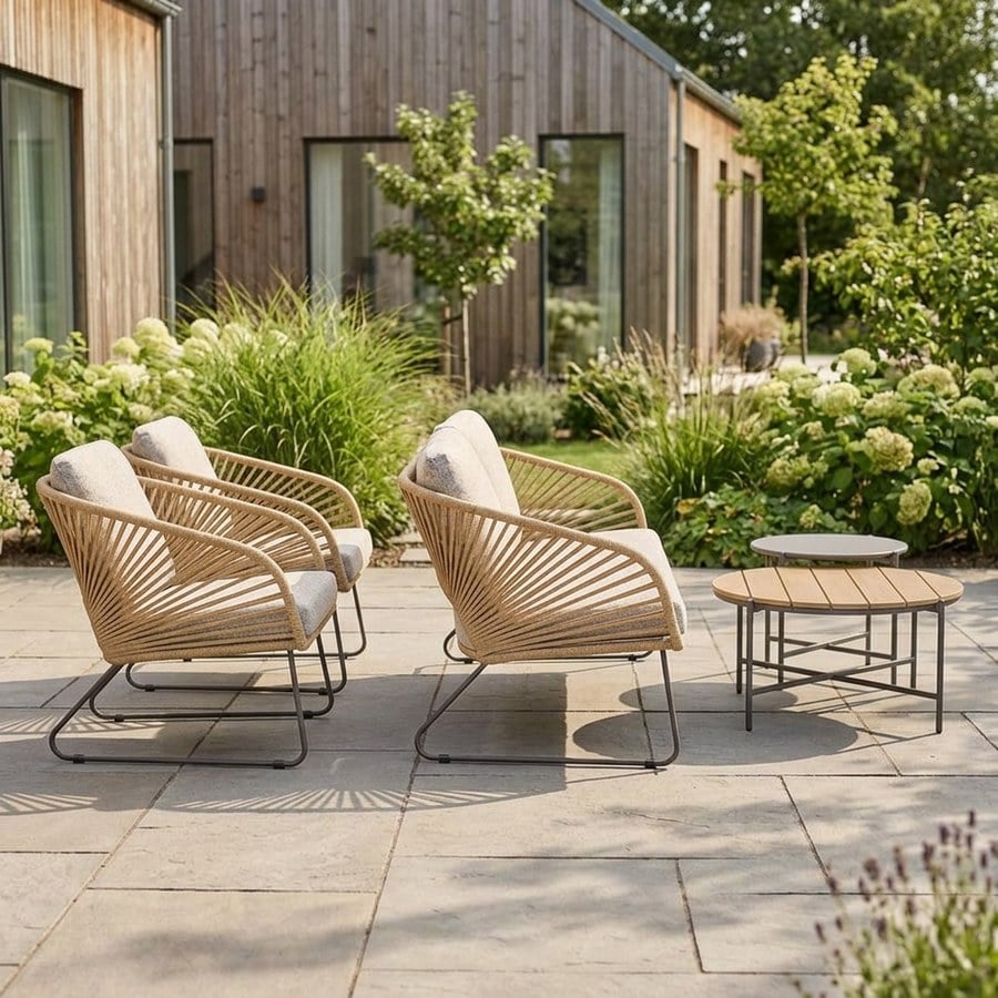 Novella Loungesæt i Sand inkl. Beige Hynder fra House Nordic | L78xB71/162xH73cm - Billede 2
