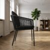 ai-miljoe-2-salerno-spisebordsstol-sort-aluminium-fra-house-nordic-inklusiv-hynde-62x59x78-cm-175651 Salerno Spisebordsstol Sort Aluminium Fra House Nordic | Inklusiv hynde - 62x59x78 cm - Billede 2