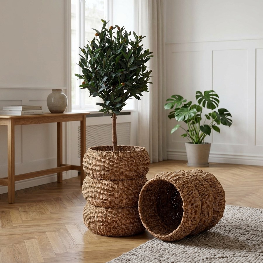 ai-miljoe-2-sarbas-kurve-i-naturflet-fra-house-nordic-25-35x35-45-cm-164733 Sarbas kurve i naturflet fra House Nordic | ø25-35x35-45 cm - Billede 2