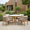 ai-miljoe-2-terracina-havem-bels-t-med-ben-i-akacietr-hvid-bordplade-inkl-beige-hynder-fra-house-nordic-spisebord-4-spisebordsstole-194674 Terracina Havemøbelsæt med Ben i Akacietræ & Hvid Bordplade inkl. Beige Hynder fra House Nordic | Spisebord + 4 Spisebordsstole - Billede 2