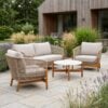 ai-miljoe-2-terracina-lounges-t-i-beige-hynder-og-flet-p-stel-af-massiv-acaciatr-fra-house-nordic-2-stole-1-sofa-1-bord-175846 Terracina Loungesæt i Beige hynder og flet på stel af Massiv Acaciatræ Fra House Nordic | 2 Stole + 1 Sofa + 1 Bord - Billede 2