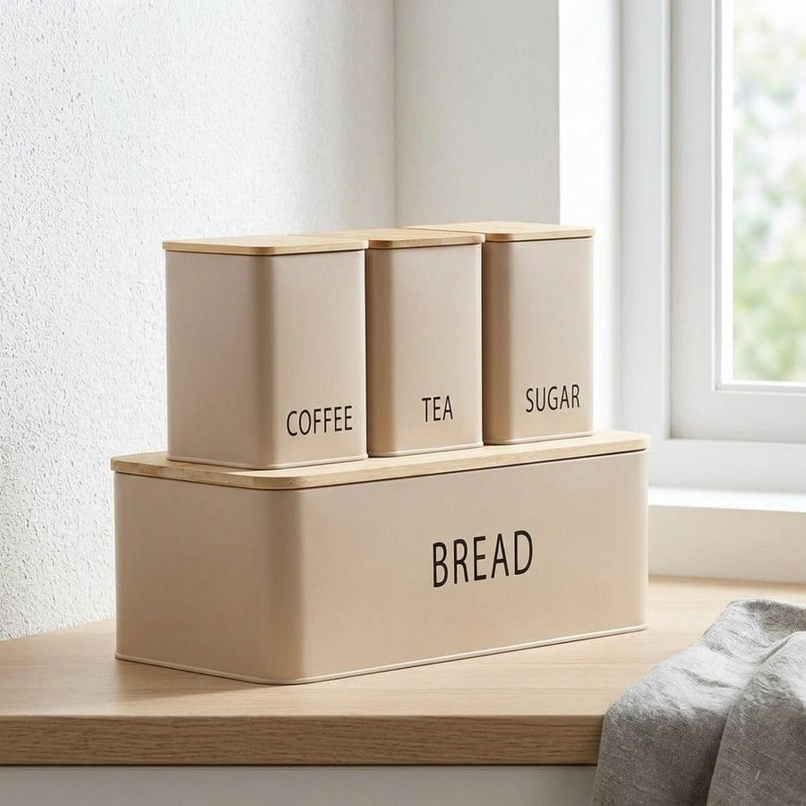 ai-miljoe-2-tula-br-dkasse-i-beige-fra-house-nordic-s-t-af-4-222609 Tula Brødkasse i Beige fra House Nordic | Sæt af 4 - Billede 2