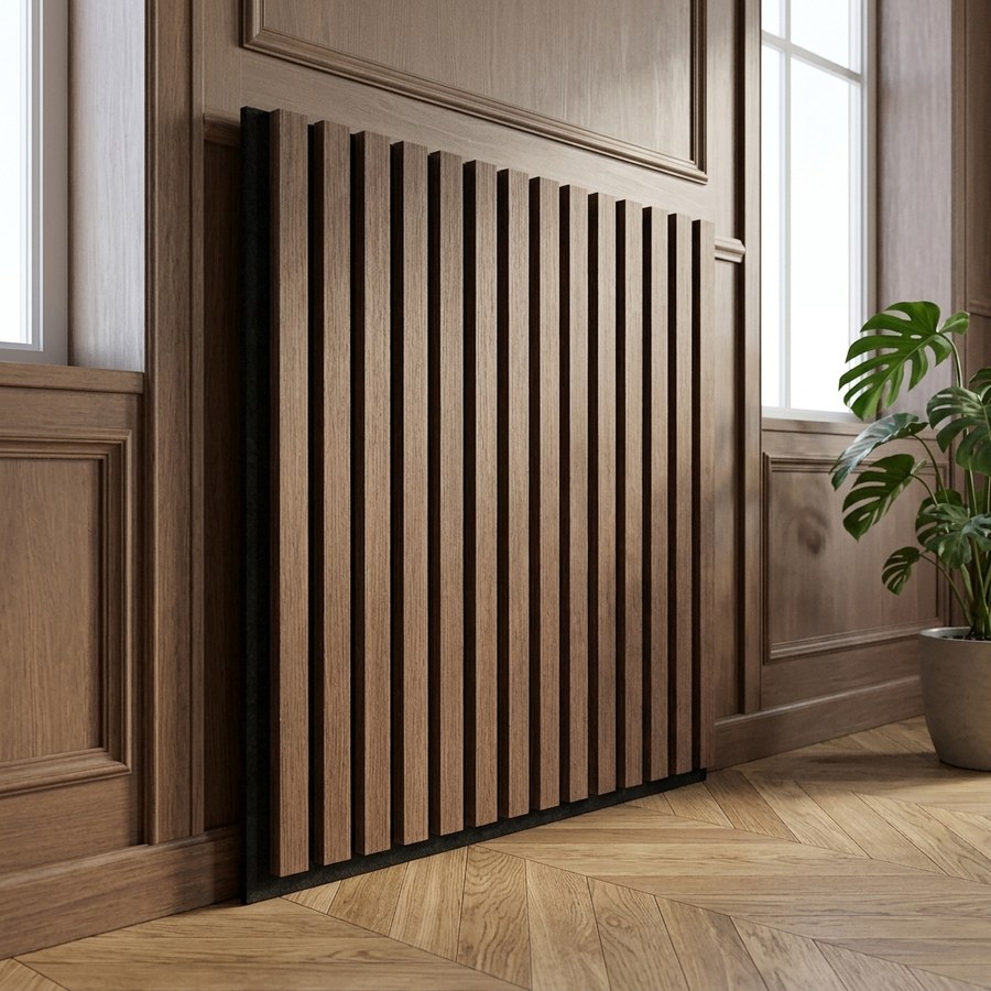 Akustikpanel i Valnødlook Fra House Nordic | MDF - 52x52x2 cm - Billede 3