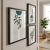Aspen Rammesæt i Sort MDF & Glas fra House Nordic | 3 Rammer - Billede 3