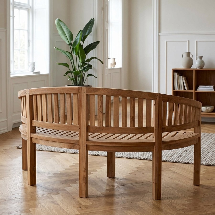 Boca Banan Bænk i Massiv Teaktræ fra House Nordic | 60x150x85 - Billede 3