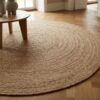 Bombay Tæppe i Naturflet fra House Nordic | Ø180 cm - Billede 3