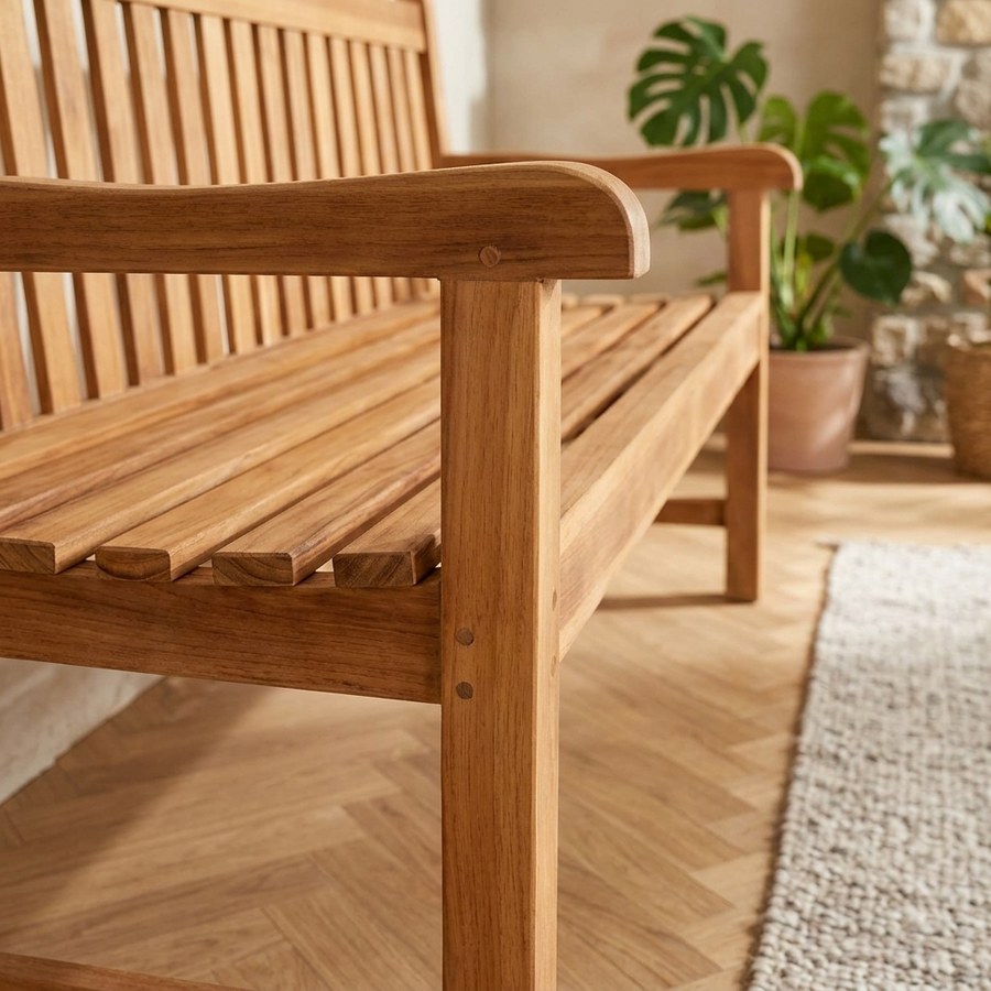Cabo Havebænk i Massiv Teaktræ fra House Nordic | 150x62x92 cm - Billede 3