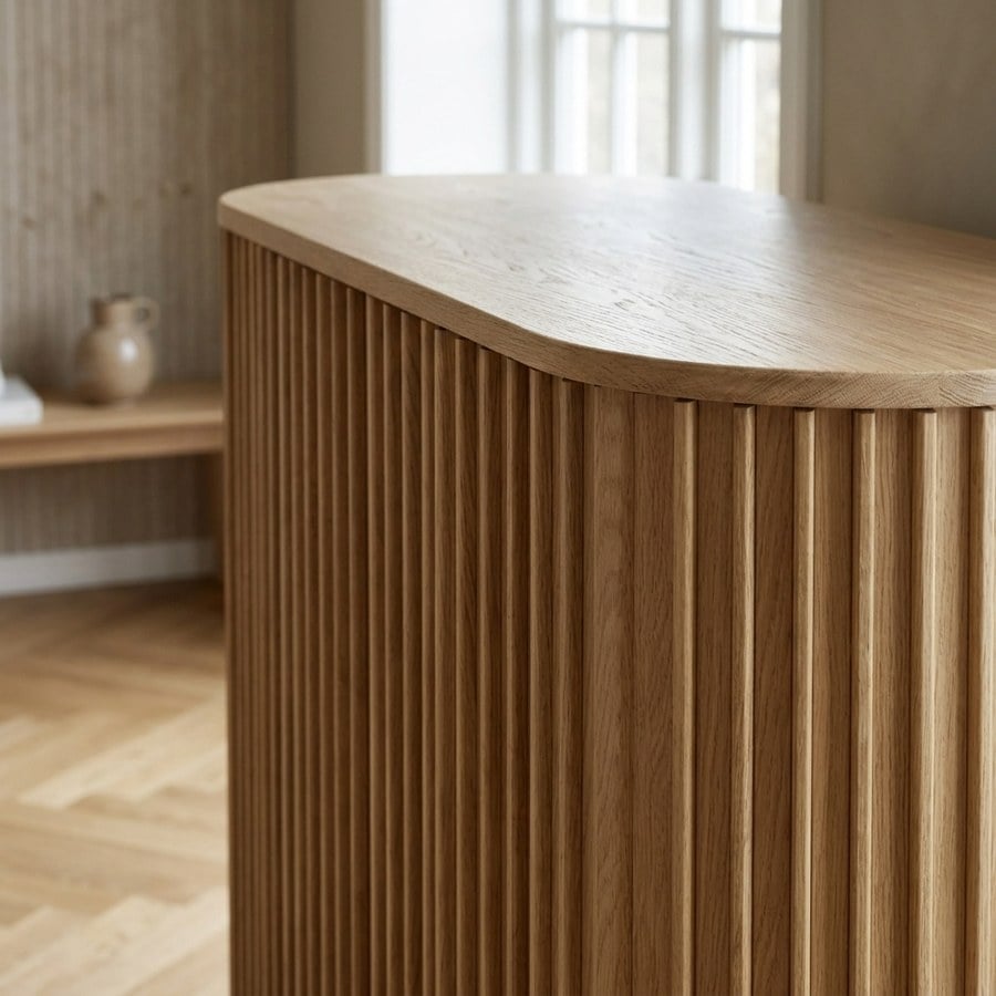 Carno Skab i Natur Egetræ fra Unique Furniture | 45x110x125 cm - Billede 3