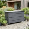 Cassis Hyndeboks i Gråt Aluminium Fra House Nordic | 160x82x85 cm - 650 L - Billede 3