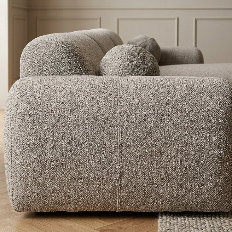 Clyde Højrevendt Loungesofa i Sten Grå fra House Nordic | 109-177x300x75cm - Billede 3