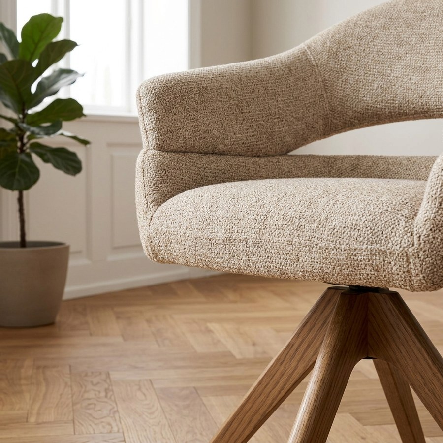 Dover Spisebordsstol i Natur fra House Nordic | 58x61x83cm - Billede 3