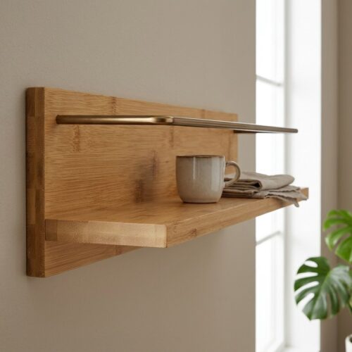 Ember Væghylde i Bambus Fra House Nordic | 45x10x12 cm - Billede 3