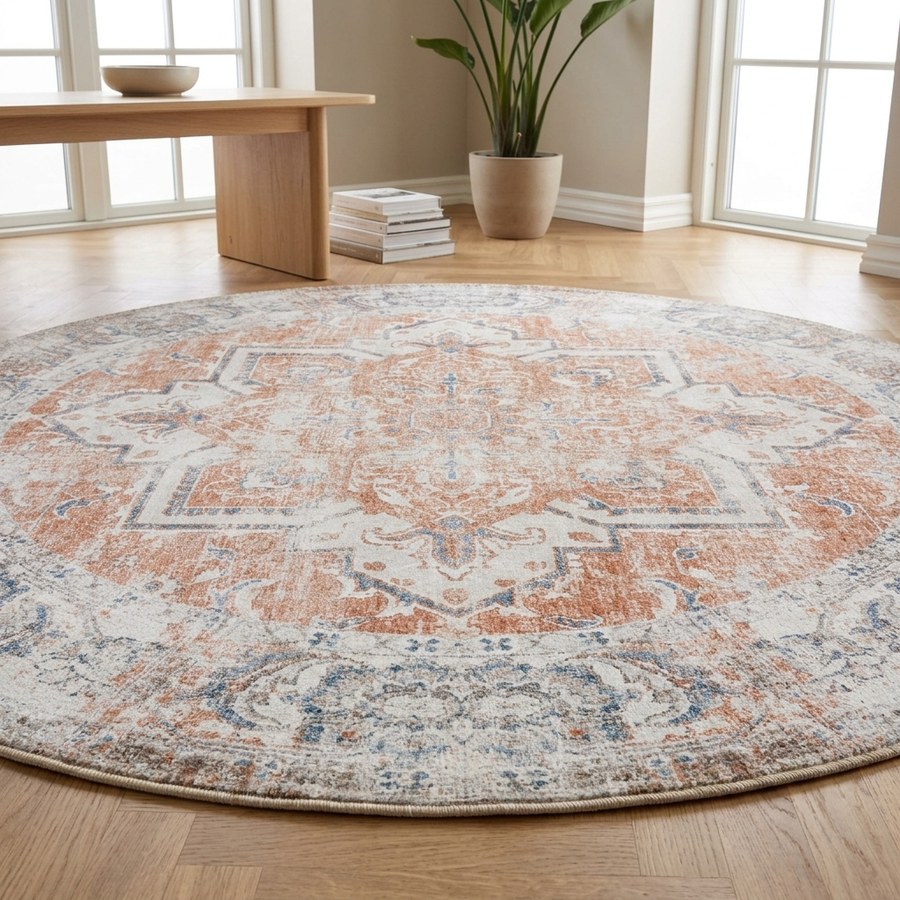 ai-miljoe-3-havana-orange-t-ppe-i-chenille-fra-house-nordic-200-cm-163854 Havana orange tæppe i Chenille Fra House Nordic | Ø200 cm - Billede 3