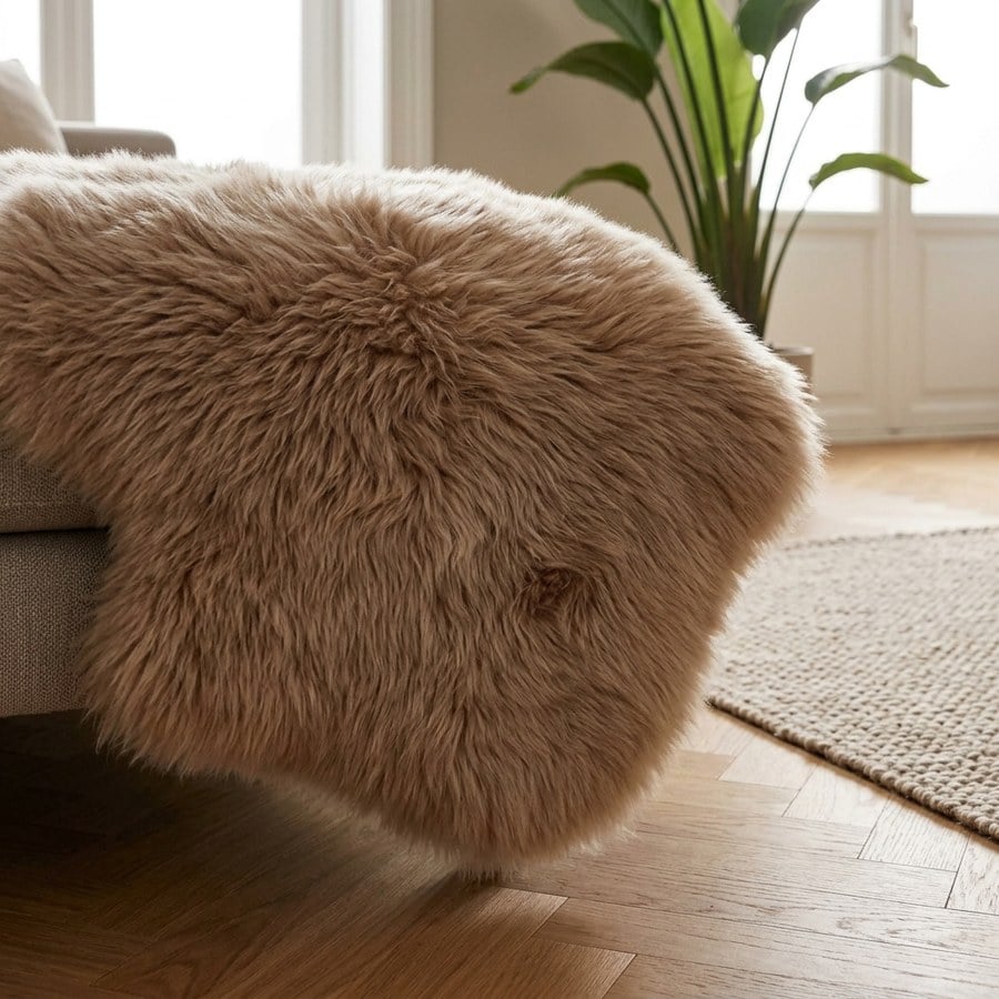 Lammeskind i Lysebrun fra House Nordic | 50x85x5cm - Billede 3