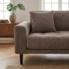 Lido Højrevendt Loungesofa i Brun Fløjl med Sorte Træben fra House Nordic | B290xL170xH76cm - Billede 3